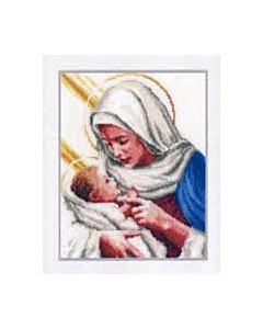 Borduurpakket Maria en Jezus van vervaco