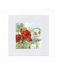  Borduurpakket klaprozen (poppies)