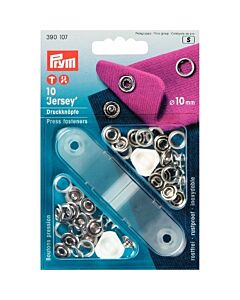 Prym vernietbare drukknopen Jersey, zilver 10mm