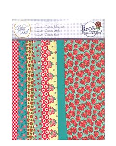 Stoffenset  Red Roses voor poppenkleding Dress your doll