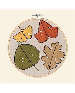 Restyle borduurpakket herfst bladeren vrij borduren