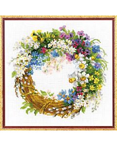 Riolis borduurpakket pink poppies 1775