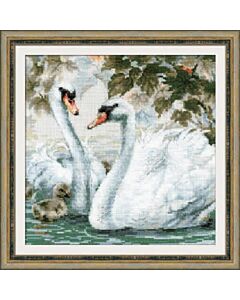 Riolis borduurpakket zwanen om te borduren 1726