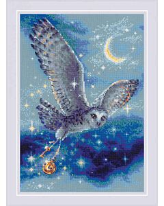 Riolis borduurpakket Magic Owl om te borduren 1872