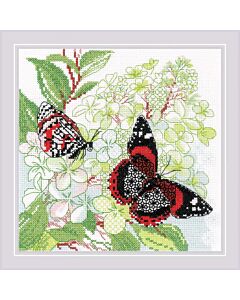 Riolis borduurpakket  The Joy of Summer  vlinders om te borduren 1945
