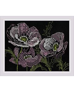 Riolis borduurpakket Lace Poppies 1991