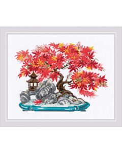 Riolis borduurpakket Autumn Bonsai borduren 2044 met telpatroon 
