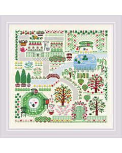 Borduurpakket My Garden van Riolis 2047 om te borduren.
