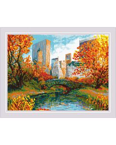 Borduurpakket Central Park (New York City) van Riolis 2094 om te borduren