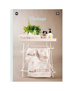 Rico Design borduurboek Vintage kleuren Nr.152 met badstof borduurpatronen