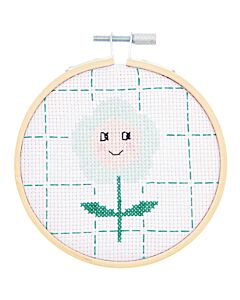 Rico Design borduurpakket blije bloem