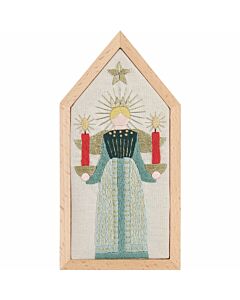 Rico Design borduurpakket engel 100468 voorbedrukt incl. frame