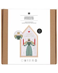 Rico Design borduurpakket engel 100483 telpatroon incl. frame