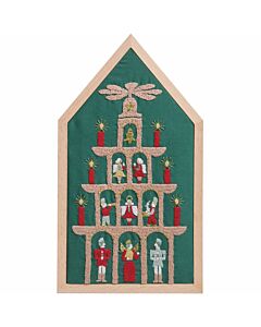 Rico Design borduurpakket kerst piramide 100469 voorbedrukt incl. frame