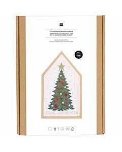 Rico Design borduurpakket kerstboom 100484 telpatroon incl. frame