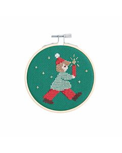 Rico Design borduurpakket kindje met kaars 100479 telpatroon incl. borduurring