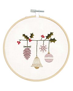 Rico Design kerstballen in spansteek borduren 100069 voorbedrukt