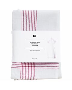 Rico Design theedoek om op te borduren 100499 rood