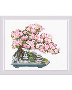 Riolis borduurpakket bloeiende bonsai borduren 2042 met telpatroon
