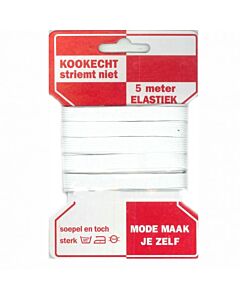 Mondkapjes elastiek kopen? Rode kaart plat elastiek 10mm