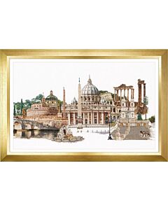 Borduurpakket  Rome Italië  van Thea Gouverneur linnen