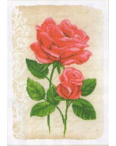  Rozen met bedrukte achtergrond