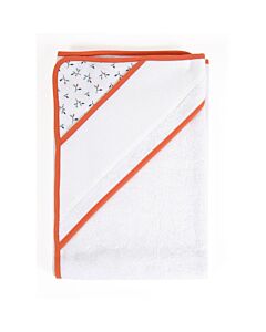 DMC Badhanddoek oranje om te borduren voor geboorte