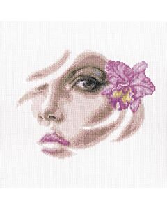 Borduurpakket Tropical Orchidee met telpatroon Rto m566