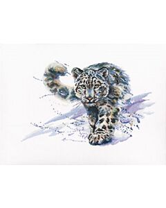 RTO borduurpakket Snow Leopard met telpatroon