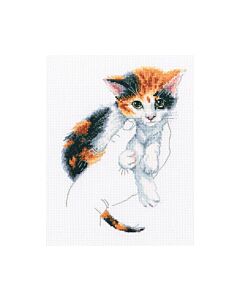 Borduurpakket  Warmth in Palms - poes Rto m819 met telpatroon