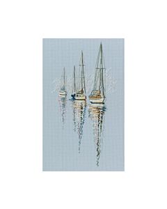 Borduurpakket zeilboten met de smaak van zout, wind en zon van rto M850