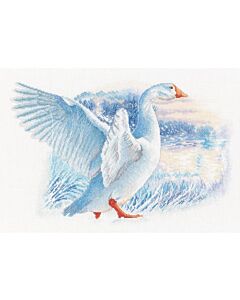 Borduurpakket  sneeuw gans  Rto m855 met telpatroon