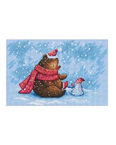 Borduurpakket Time to Warm your Noses van rto M900 met telpatroon