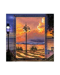 RTO borduurpakket romantische zonsondergang M1025 telpatroon