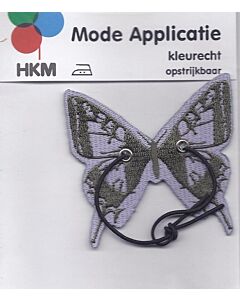 Groen getinte vlinder met koortje.