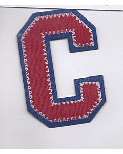 Rood met blauw letter C applicatie.