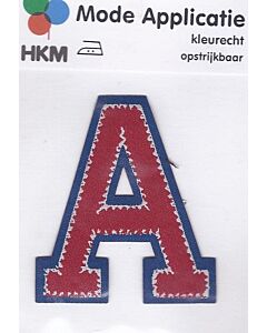 Rood met blauw letter A applicatie.