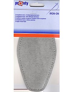 Licht grijs elleboogstukken, 2 stuks