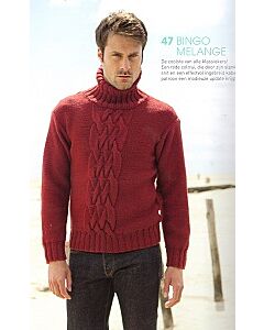 Lana Grossa heren coltrui breien van de Bingo