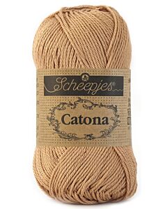 Catona van Scheepjes kl.502 Camel katoen