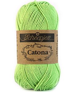 Catona van Scheepjes kl.513 apple green katoen