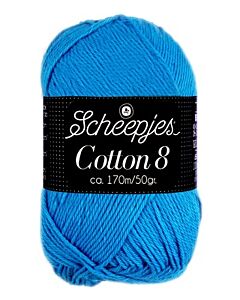 Scheepjes cotton 8, kl.563 blauw