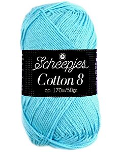 Scheepjes cotton 8, kl.622 blauw
