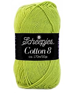 Scheepjes cotton 8, kl.642 groen
