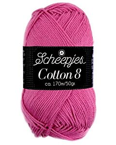 Scheepjes cotton 8, kl.653 rose