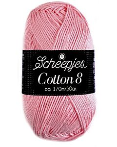 Scheepjes cotton 8, kl.654 rose