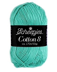Scheepjes cotton 8, kl.665 groen