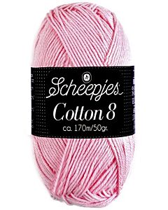 Scheepjes cotton 8, kl.718 rose