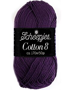 Scheepjes cotton 8, kl.721 paars