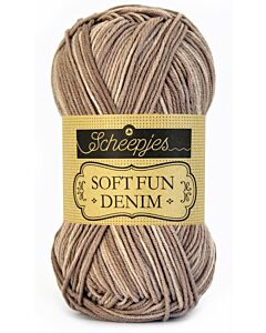 Scheepjeswol Softfun Denim 508 taupe tinten